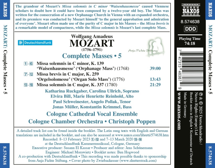 Mozart: Complete Masses Vol. 5 - slide-1