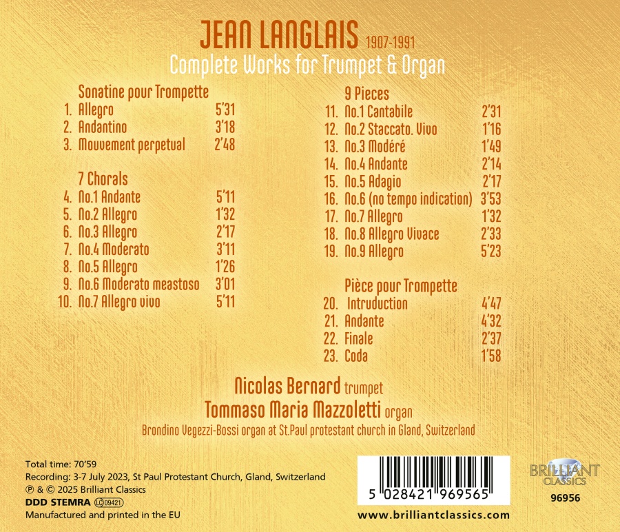 Langlais: Complete Works for Trumpet & Organ - slide-1