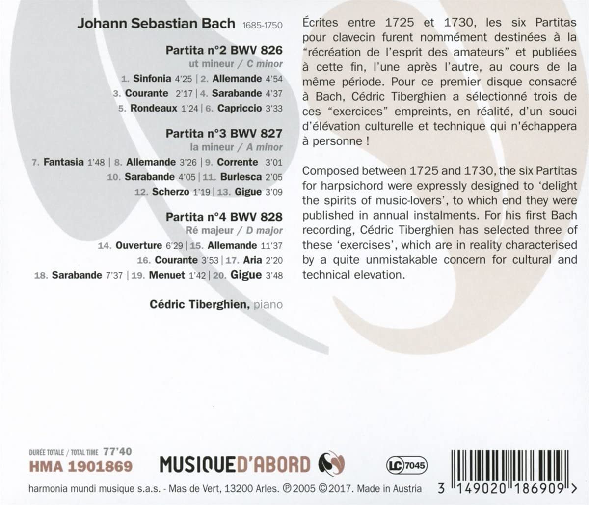 Bach: Partitas nos. 2; 3; 4 - slide-1