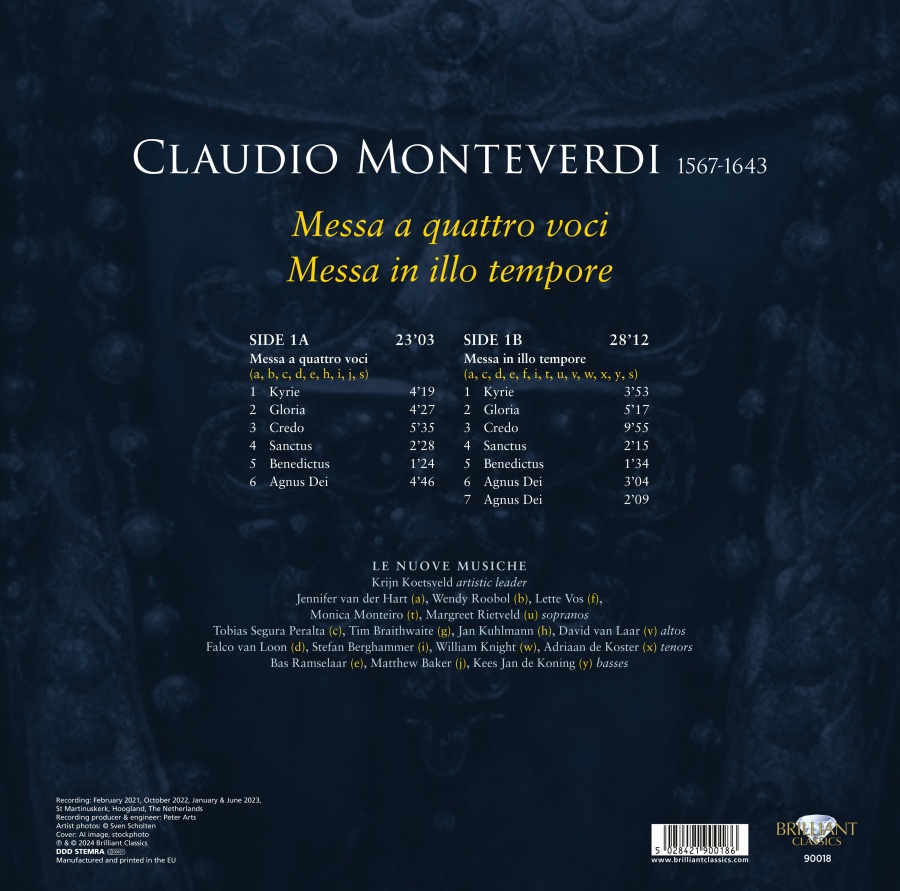 Monteverdi: Messa a quatro voci, Messa in illo tempore (LP) - slide-1