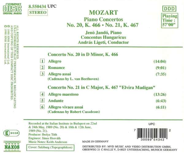 Mozart: Piano Concertos Nos. 20 and 21 - slide-1