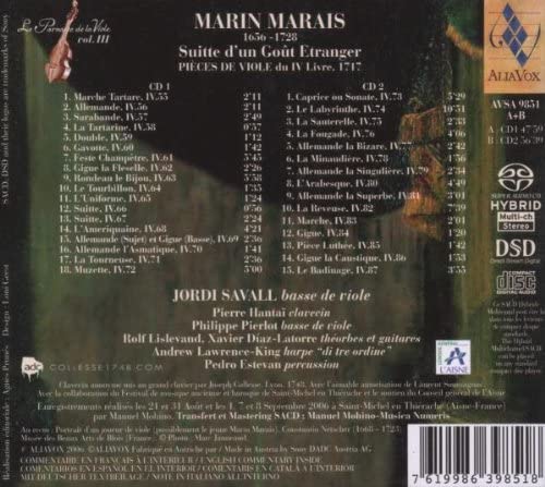 Marais: Suitte dun Gout Etranger, Pieces de Viole - slide-1