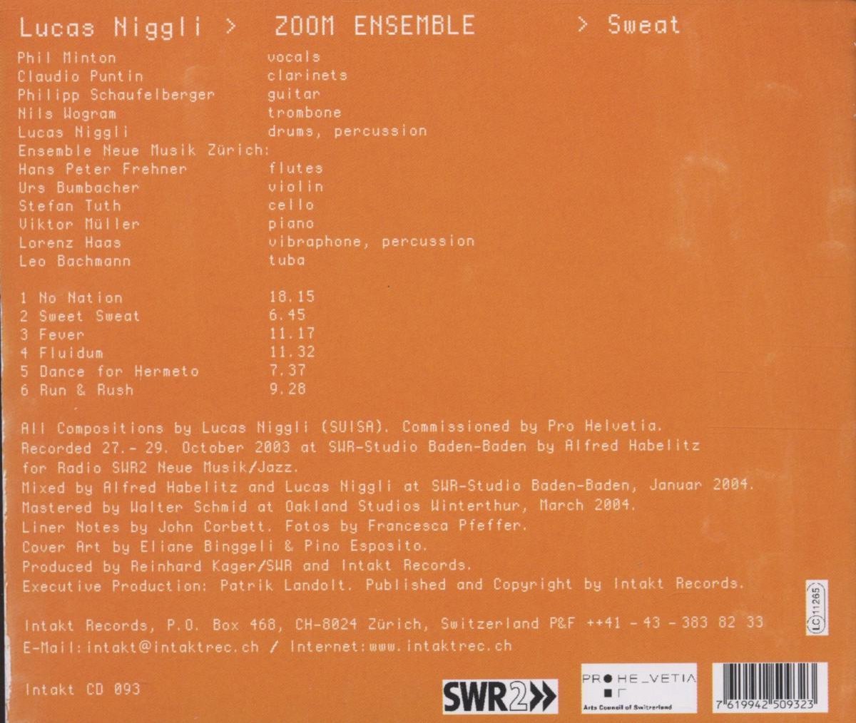 Lucas Niggli ZOOM: Sweat - slide-1