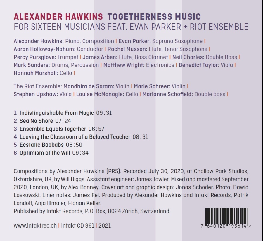 Hawkins/Parker/Riot Ensemble: Togetherness Music - slide-1