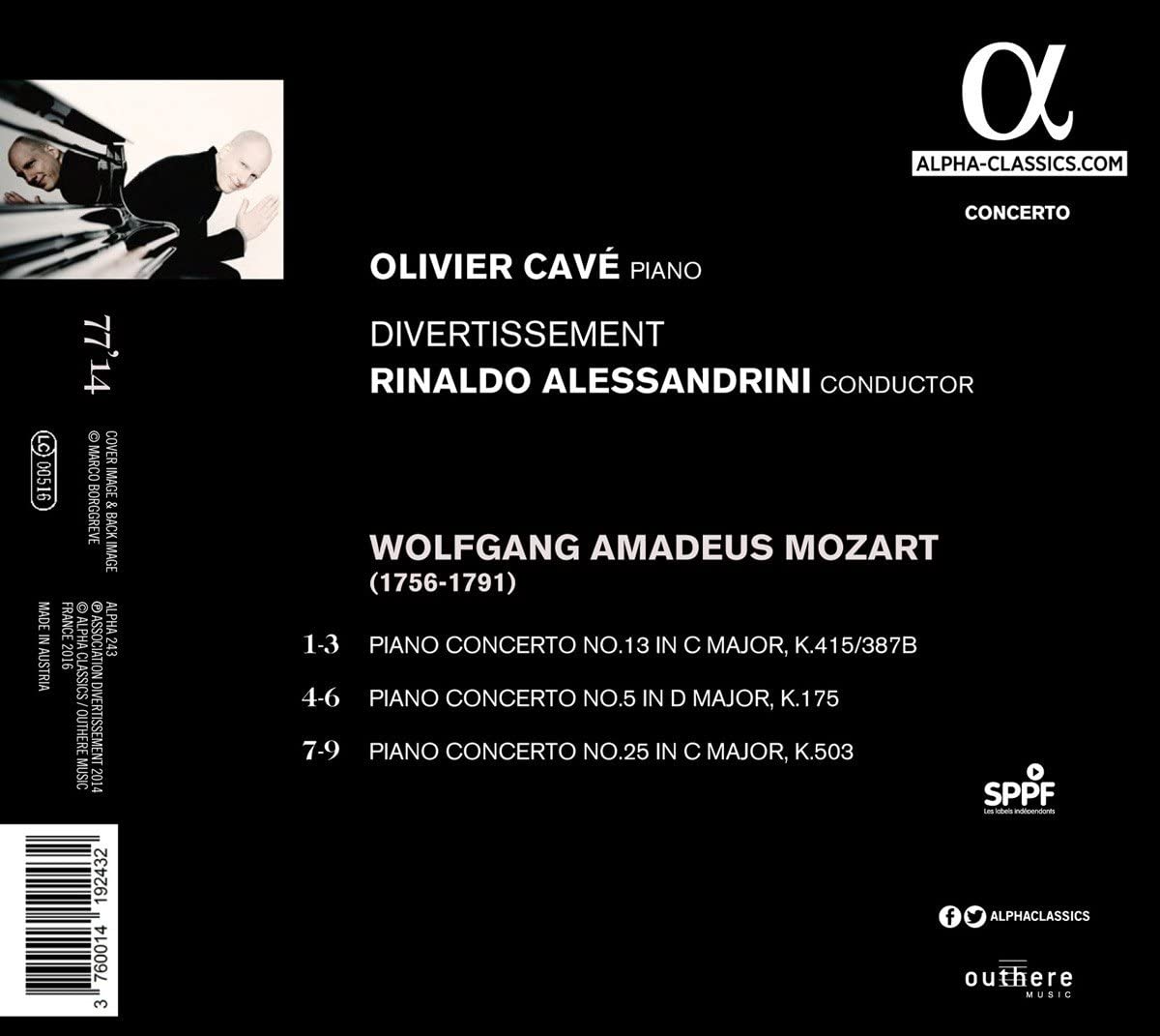 MOZART: Piano Concertos K. 415,175, 503 - slide-1