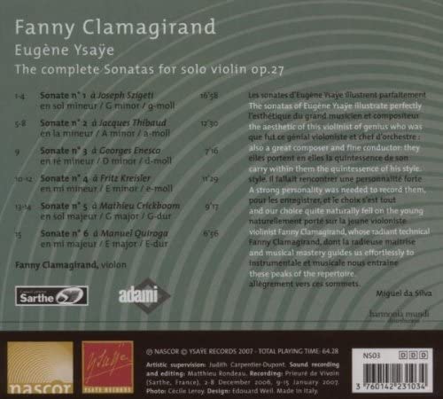 Ysaye: Sonatas for violin solo - slide-1