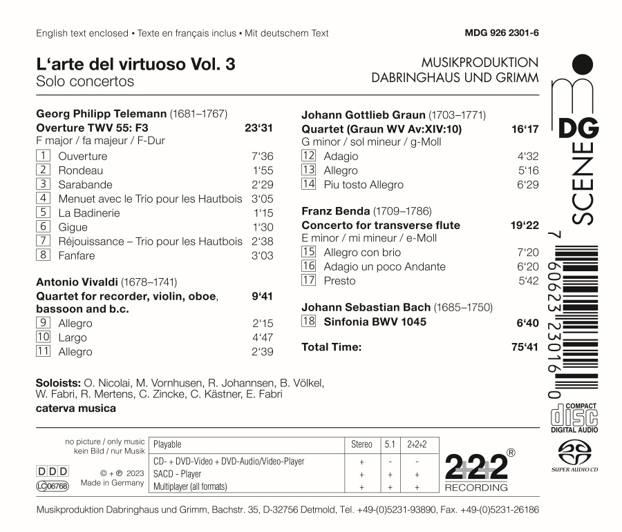 L‘Arte del Virtuoso Vol. 3 - Solo Concertos - slide-1
