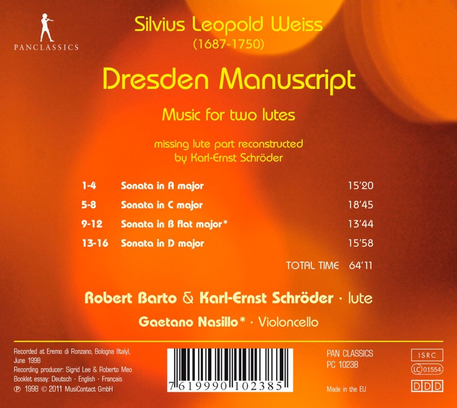 Weiss: The Dresden Manuscript - Music for two lutes - slide-1