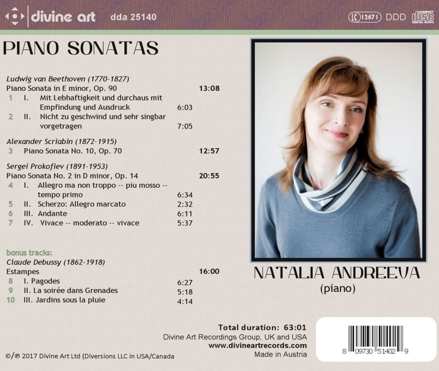Piano Sonatas – Beethoven, Scriabin, Prokofiev, Debussy - slide-1