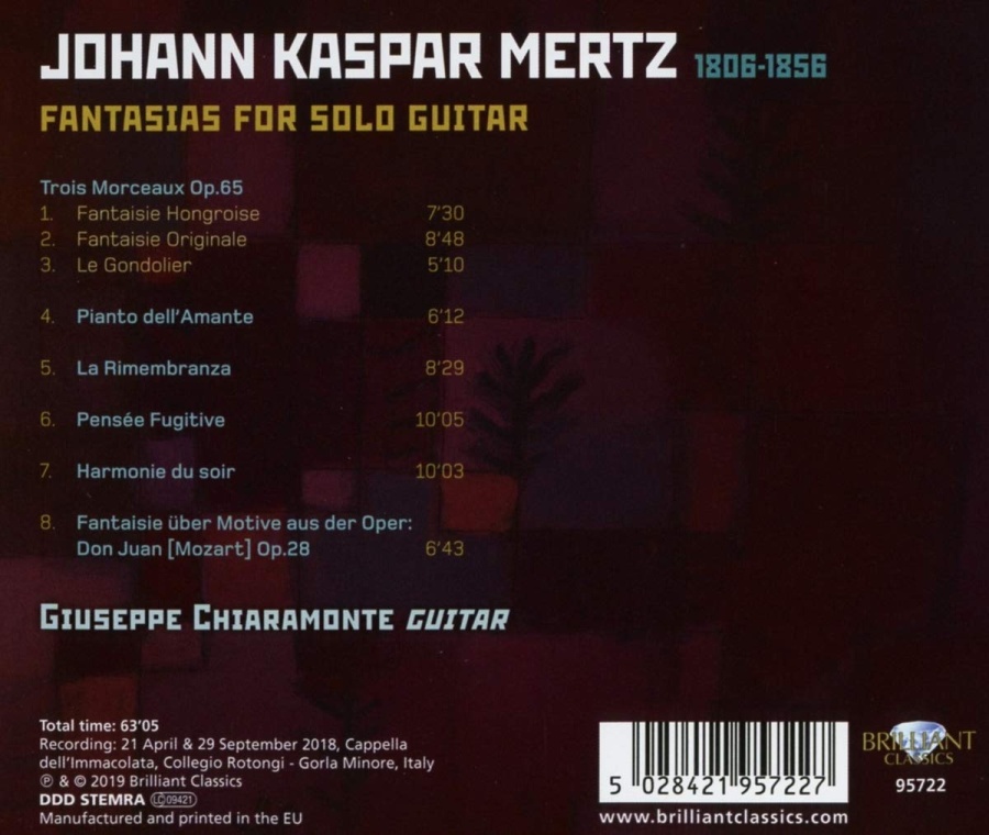 Mertz: Fantasias for Solo Guitar - slide-1