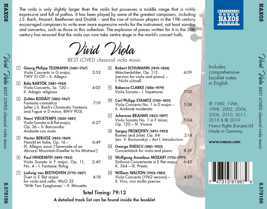 Vivid Viola - Best Loved classical viola music - slide-1