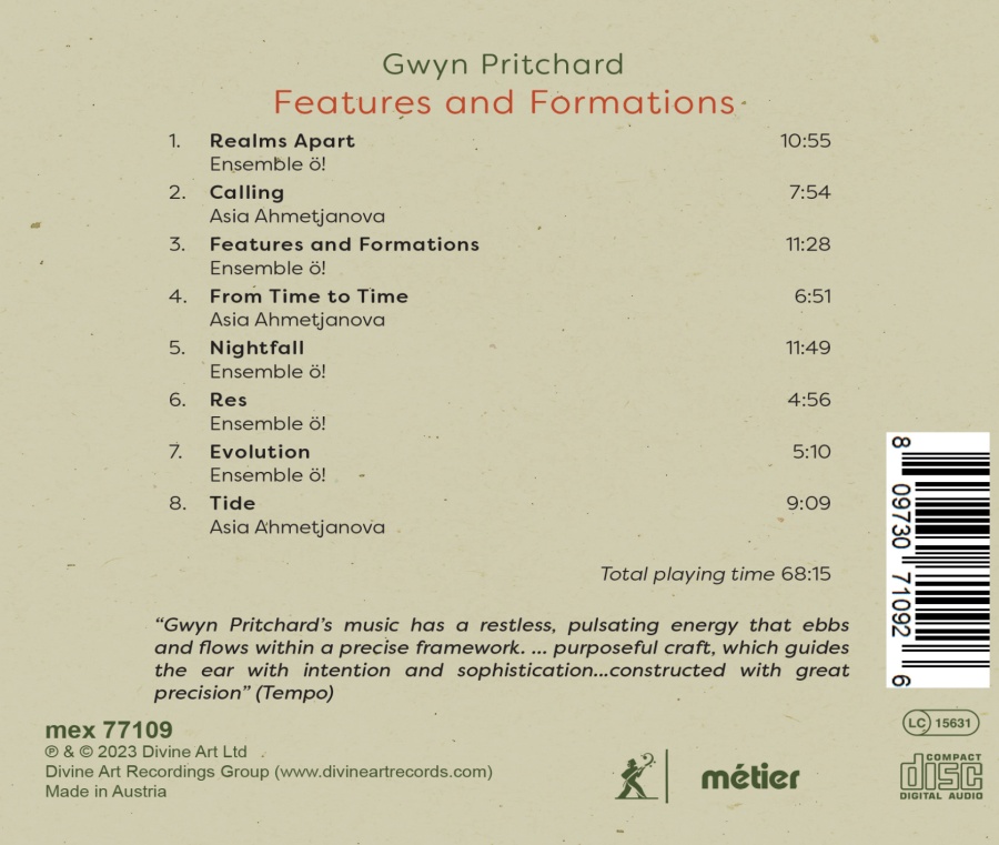 Pritchard: Features and Formations - slide-1