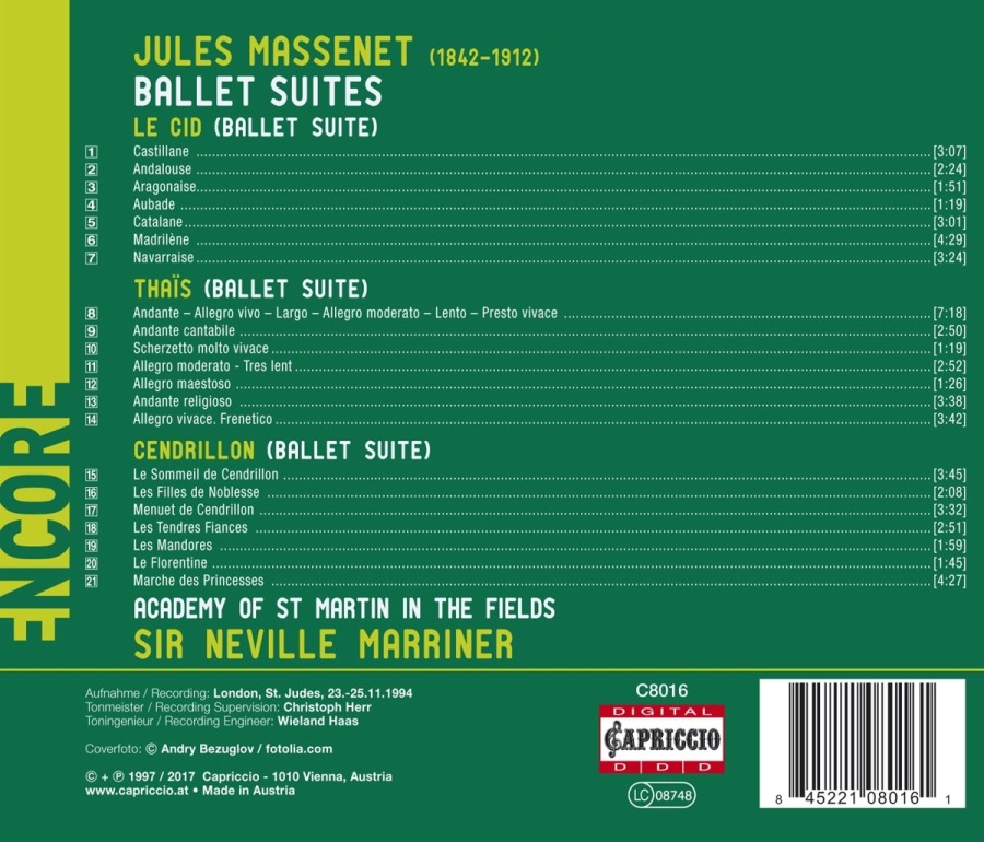 Massenet: Ballet Suites – Thais, Le Cid, Cendrillon - slide-1