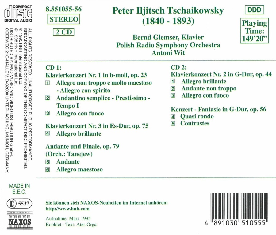 Tchaikovsky: Piano Concertos 1, 2 & 3 - slide-1