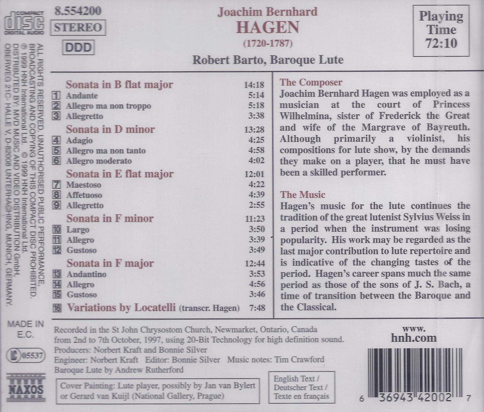 HAGEN: Solo Works for Lute - slide-1