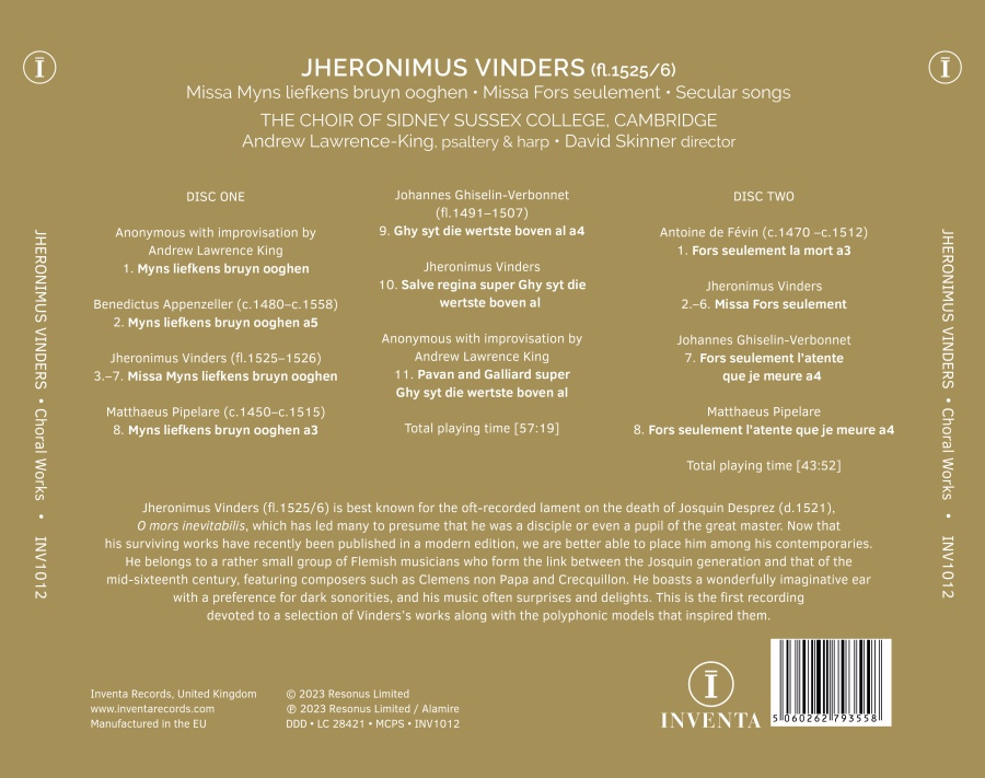 Vinders: Masses; Songs - slide-1