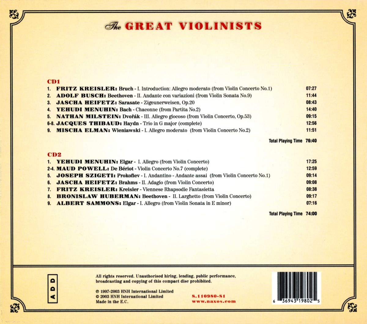 GREAT VIOLINISTS - slide-1