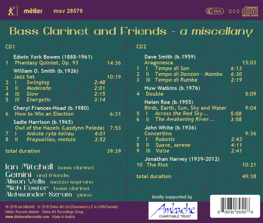 Bass Clarinet and Friends - A Miscellany - slide-1